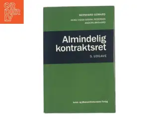 Almindelig kontraktsret af Bernhard Gomard (Bog)