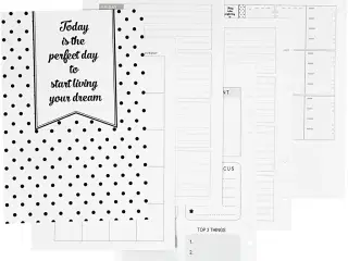 Evighedskalender 142x210 mm - 7 sider til planlægning