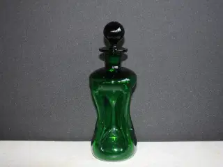 Grøn klukflaske fra Holmegaard