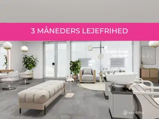 Butik med fint lysindfald og mange muligheder