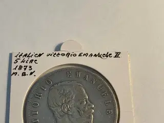 5 Lire 1873 Italy