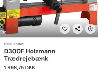 Trædrejebænk købes