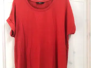 Only basis tshirt rød 