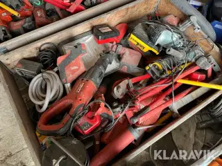 Håndværktøj Hilti/Milwaukee/Rems - 1 palle