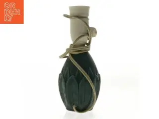 Bordlampe grøn keramik (str. 20 cm)