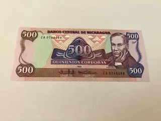 500 Cordobas Nicaragua 1985