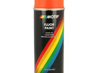 Motip Flouriserende spray rød/orange 400ml.