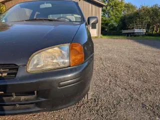 Toyota starlet sprit nysynet bemærk kilometertal