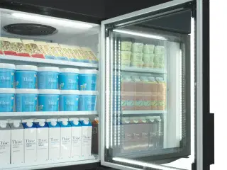 Tefcold sort 4 døre vægfryser/køler – MTF250B VS