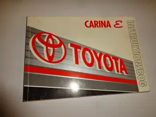 Instruktionsbog Toyota Carina E