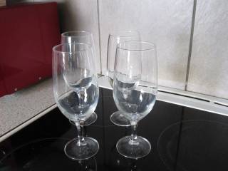 4 stk. store ølglas