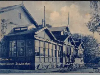 Randers - Skydepavillonen Skovbakken - Postkort - Ubrugt