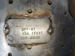 Købes DPF/Katalysator med nummer KBA-17037