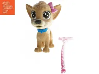 Figurlegetøj hund med snor (str. 17 cm)