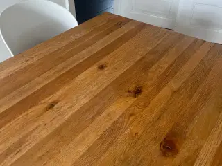 Spisebord Egetræ med tillægsplader