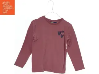 Langærmet bluse med hjerteprint fra Lupilu (str. 122)