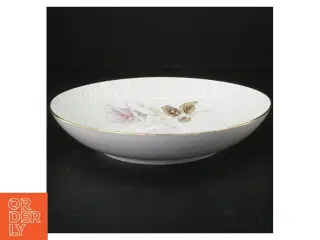Blomsterdekoreret porcelænsskål fra Edelstein (str. 22 cm)