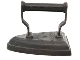 Tung engelsk støbejerns dørstop – strygejern No. 7
