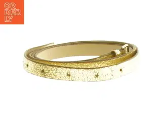 Guld farvet bælte fra H&M (str. 112 cm)