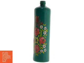 Håndmalet dekorativ flaske (str. 30 cm)
