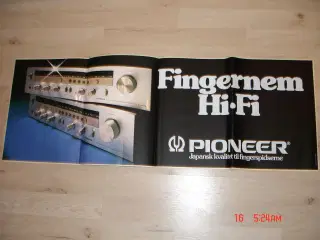 1970 Klistermærke banner Hi Fi