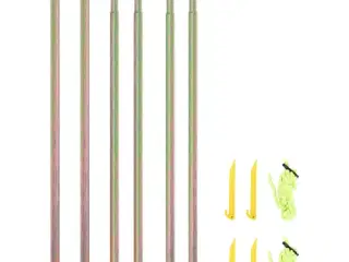 Teleskopstænger til telt 2 stk. 170-255 cm galvaniseret stål