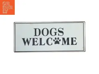 Velkomstskilt for hunde fra Lafinesse (str. 30,5x13 cm)