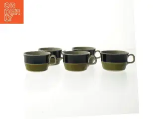 Keramikkrus med underkop fra Rrstrand (str. Ø. 8,5 cm. 5 styk)