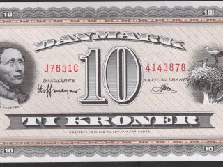 Danmark 10 kroner J7 1965