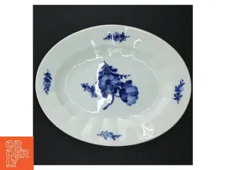 Blå blomst porcelænsfad fra Royal Copenhagen (str. 26 x 20 cm)