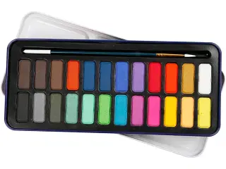 Akvarelsæt med 24 farver - Perfekt til kunstnere