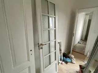 Fransk dør med klare glas 62,5 x 203