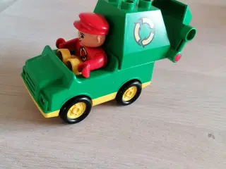 Dublo/ Lego Skraldebil med fører