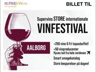 Billet til vinsmagning