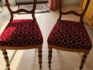 2 egetræs stole
