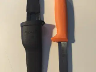 Håndværker kniv med skede der kan sættes i bæltet 