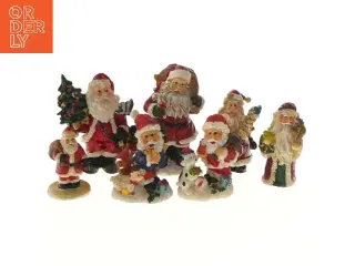 Julefigurer med julemand (str. 6-10 cm)