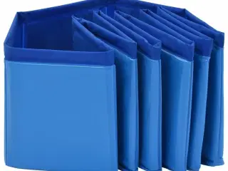 Foldbart hundebassin 80 x 20 cm PVC blå