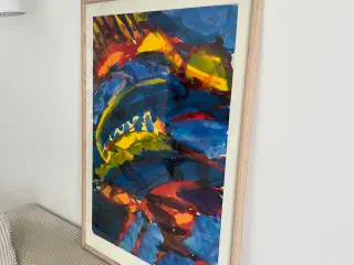 Fed træ ramme ca 80/60 cm