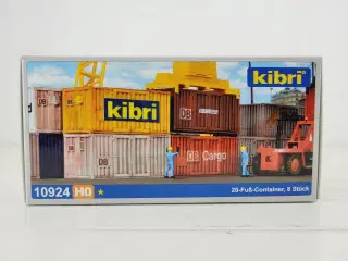 Kibri 10924 H0 8 stk 20 fods container 