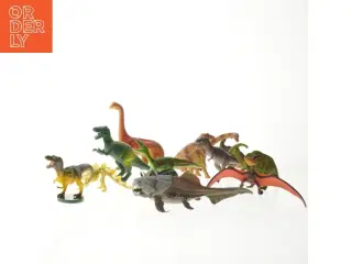 Samling af dinosaurfigurer