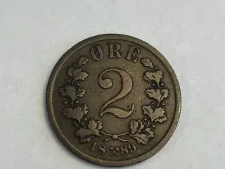 2 Øre 1889 Norge