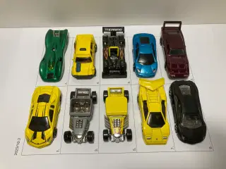 HOT WHEELS 1/64 STYK PRIS KR. 10,00