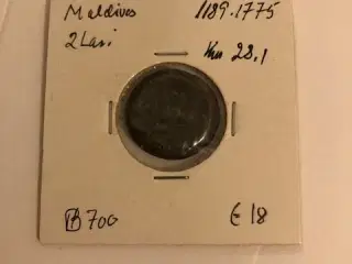 Maldives 2 Lari 1189-1775 KM 28.1