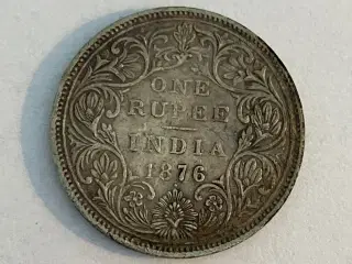 One Rupee India 1876