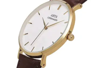 Arya Copenhagen Ethereal - Gold Brun Læder Herreur