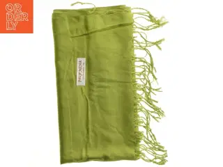 Grønt pashmina / cashmere sjal (str. 70 x 180 cm)