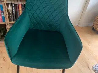 Spisebordstole i velour 