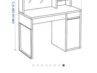 Overdel til Micke skrivebord (Ikea)