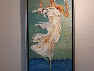Maleri "Pigen i vinden".....